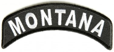 Montana State Rocker Patch Sml Embroidered Motorcycle Biker Vest Patch SR729