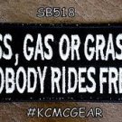 Ass Gas or Grass Small Badge for Biker Vest jacket Motorcycle Patch