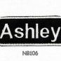 ASHLEY Name Tag Patch Iron or sew on for Shirt Jacket Vest New BIKER Patches