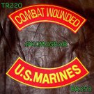COMBAT WOUNDED US MARINES Back Military Patches Set for Biker Vest Jacket