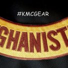 AFGHANISTAN Brown on Gold Back Patch Bottom Rocker for Biker Veteran Vest 10"