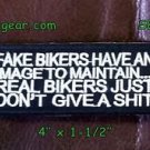 Fake Bikers Have An Image To Maintain Small Badge Biker Vest Motorcycle Patch