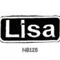 LISA Name Tag Patch Iron or sew on for Shirt Jacket Vest New BIKER Patches
