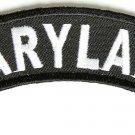 Maryland State Rocker Patch Sml Embroidered Motorcycle Biker Vest Patch SR723