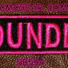FOUNDER Pink on Black Small Badge for Biker Vest jacket Motorcycle Patch