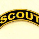 Scout Yellow on Black Small Badge for Biker Vest Jacket Patch SB743