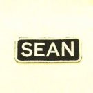Sean White on Black Iron on Name TAG Patch for Biker Vest Jacket NB256