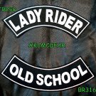 Lady Rider Old School Embroidered Patches Sew on Patches Motorcycle Biker Patch
