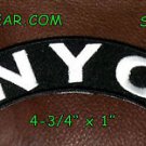 NYC Embroidered Small Top Rocker Patch Biker Patches New York City