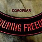 ENDOURING FREEDOM Bottom Rocker Biker Motorcycle Vest Jacket Back Patch BR436