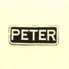 PETER Name Tag Patch Iron on or sew on for Shirt Jacket Vest New Name Patches