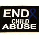 End Child Abuse3.5” x 2.625”  Small Badge Biker Vest Jacket Patch SB829 SB828