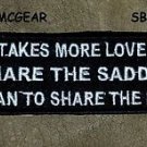 IT TAKES MORE LOVE Small Badge for Biker Vest Jacket Motorcycle Patch
