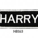 HARRY Name Tag Patch Iron or sew on for Shirt Jacket Vest New BIKER Patches