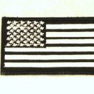 US flag White on black Small Badge Biker Vest Jacket Motorcycle Patch