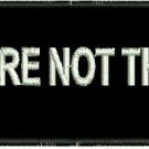We Are Not Thugs Patch Biker Motorcycle Club Groups Patches for Vest or Jacket
