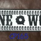 REFLECTIVE LONE WOLF for Biker Motorcycle Vest Jacket Back Patches 10”