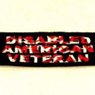 Disabled American Veteran Small Badge Biker Vest Jacket Patch SB824