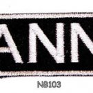 APRIL Name Tag Patch Iron or sew on for Shirt Jacket Vest New BIKER Patches