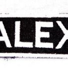 ALEX Name Tag Patch Iron or sew on for Shirt Jacket Vest New BIKER Patches