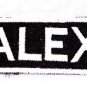 ALEX Name Tag Patch Iron or sew on for Shirt Jacket Vest New BIKER Patches