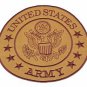 U.S Army Brown on Gold Center Patch Iron on for Biker Vest and Jacket