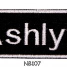 ASHLYN Name Tag Patch Iron or sew on for Shirt Jacket Vest New BIKER Patches