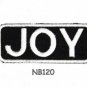 JOY Name Tag Patch Iron or sew on for Shirt Jacket Vest New BIKER Patches