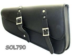 Motorcycle Two Strap Leather Solo Bag for Harley Sportster XL1200V 72 SOL790-12