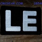 LE White on Black Small Badge for Biker Vest Jacket Motorcycle Patch