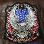 FLYING EAGLE with US Flag Patch for Biker Vest Jacket Back Patches 10&acirc;��
