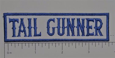 Tail Gunner Club Outlaw Biker Funny Motorcycle Iron On Small Patch