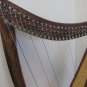 36" Large 22 Strings LEVER Harp Solid Wood Celtic Irish rose Harp Engraved wood