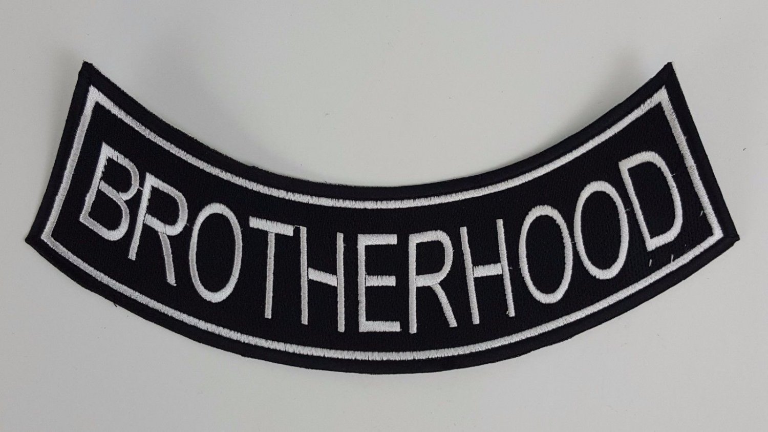 Brotherhood - Bottom Rocker Iron on Harley Military Club Back Patch