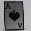 Ace of Spades Outlaw Biker Funny Motorcycle Iron On Small Patch