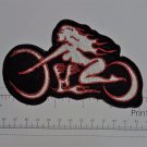 Biker Chick - Club Harley Biker Funny Motorcycle Iron On Small Patch