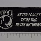 POW MIA Funny Motorcycle Iron On Small Patch