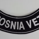 Bosnia Vet - Bottom Rocker Iron on Harley Military Club Back Patch