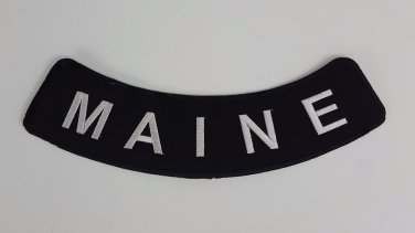 Maine - Bottom Rocker Iron on Harley Military Club Back Patch