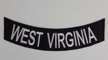 West Virgina - Bottom Rocker Iron on Harley Military Club Back Patch