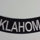 Oklahoma - Bottom Rocker Iron on Harley Military Club Back Patch