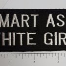 Smart Ass White Girl Outlaw Biker Funny Motorcycle Iron On Small Patch