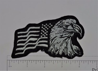 Ameican Eagle Club Harley Biker Funny Motorcycle Iron On Small Patch