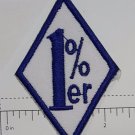 1 % Club Outlaw Biker Funny Motorcycle Iron On Small Patch
