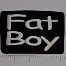 Fat Boy Club Harley Biker Funny Motorcycle Iron On Small Patch