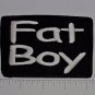 Fat Boy Club Harley Biker Funny Motorcycle Iron On Small Patch