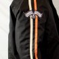 MOTORCYCLE WEATHER JACKET ORANGE ON BLACK CHEST SIZES 56