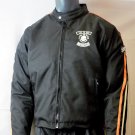 MOTORCYCLE WEATHER JACKET ORANGE ON BLACK  LIVE TO RIDE CHEST SIZES 56