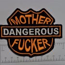 Dangerous Mother.... Club Outlaw Biker Funny Motorcycle Iron On Small Patch