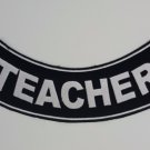 Teacher - Bottom Rocker Iron on Harley Military Club Back Patch